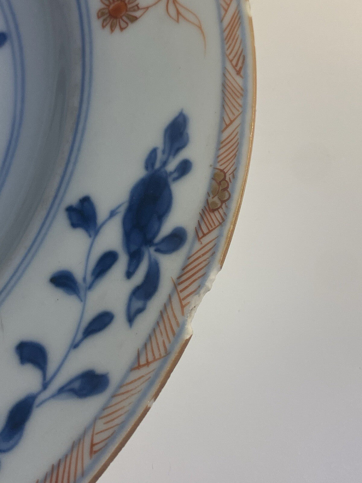Chinese 18th Century Imari Qianlong Qing Plate Porcelain Asian Oriental Antique