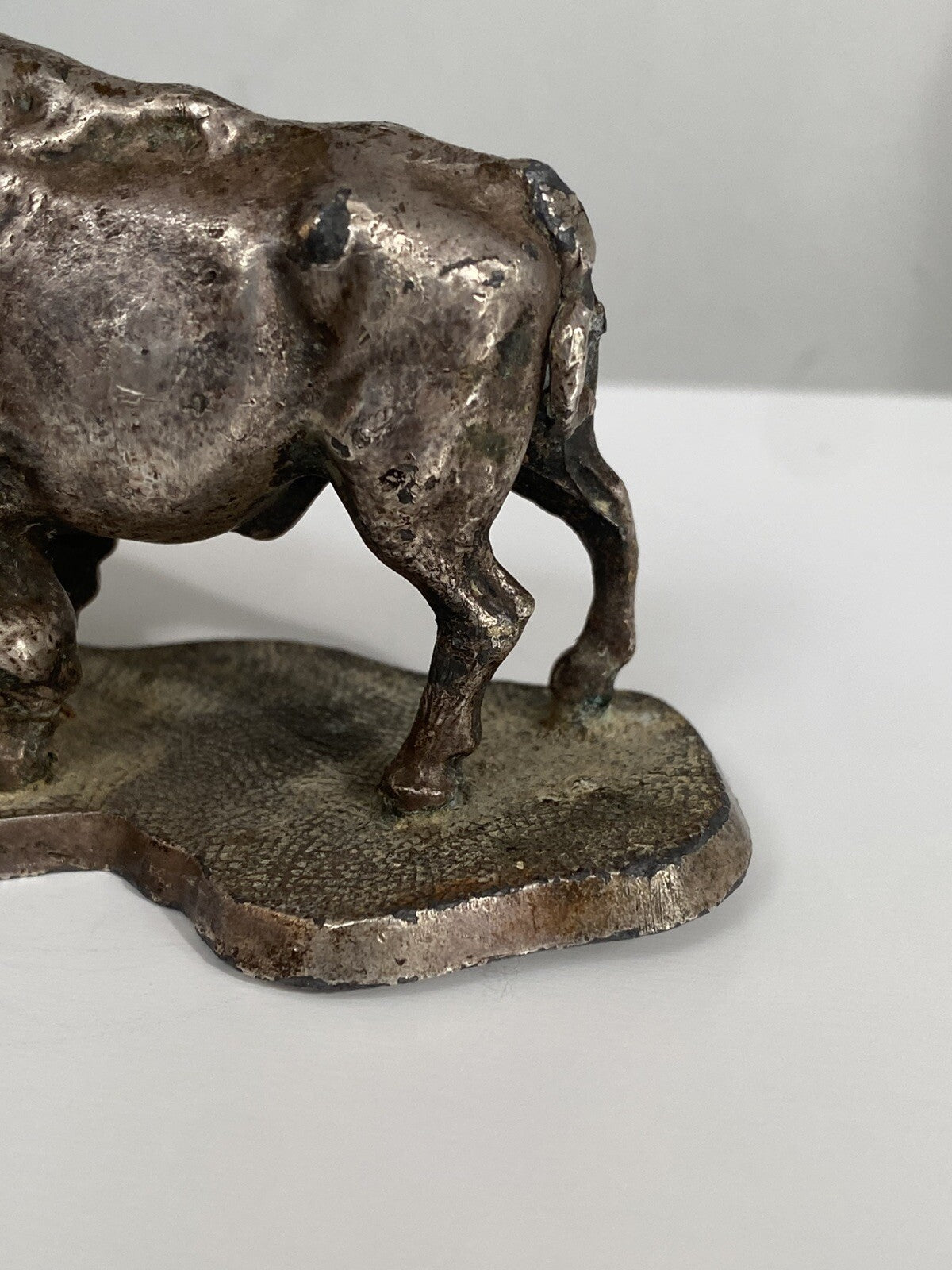 Rare Antique Buffalo Bison Car Hood Ornament Automobilia Bronze? Gas Petroliana