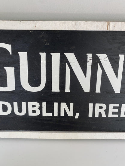 Original Official Guinness Wooden Sign Pint Ireland Irish Not Enamel Brewiana