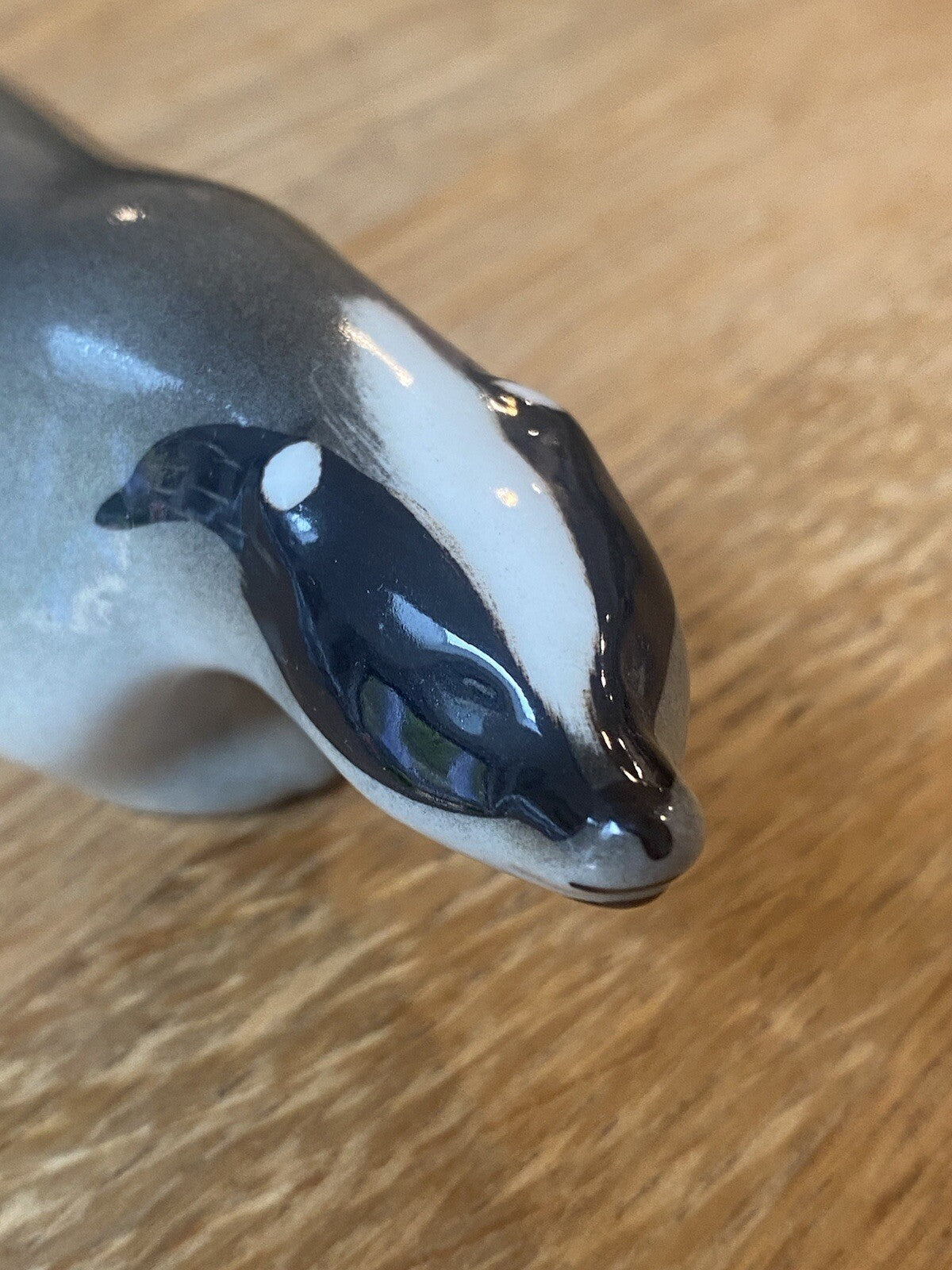 Vintage USSR Lomonosov Badger Ceramic Russian Animal Porcelain Collectables