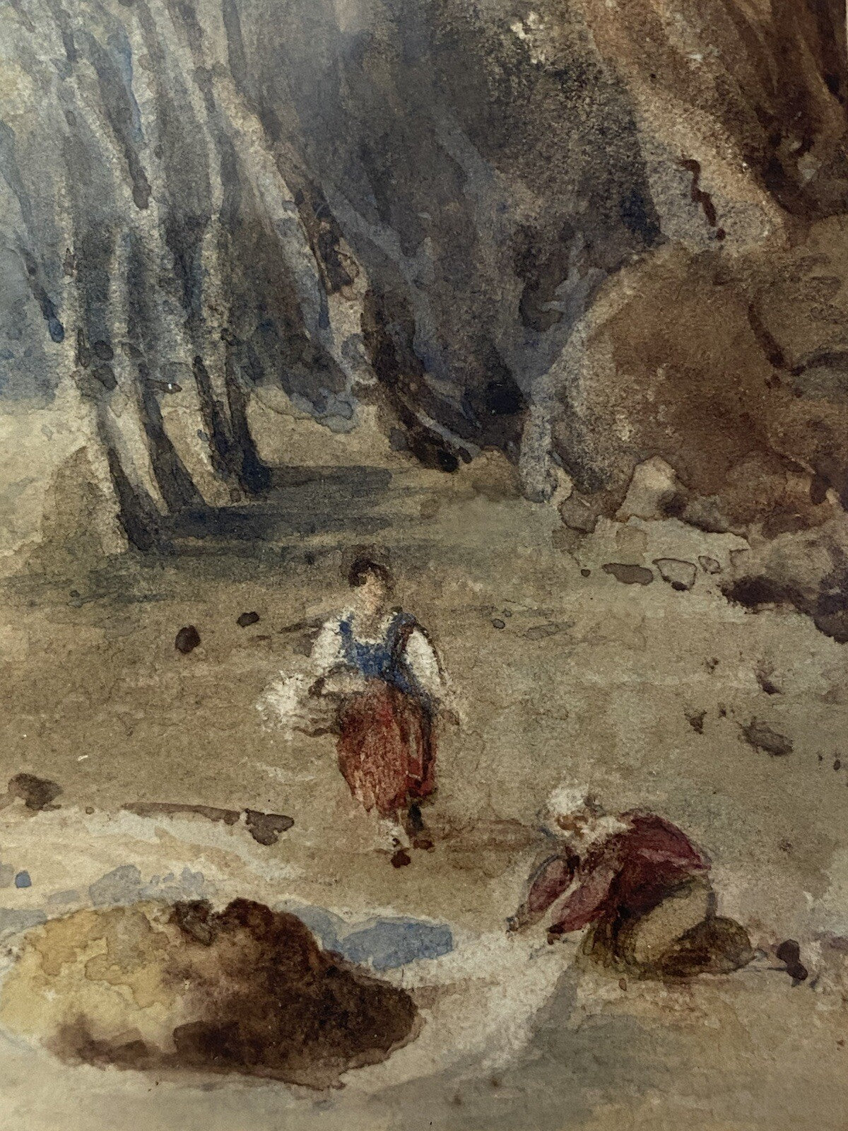 Authentic George Heriot 1827 Watercolour Painting Scottish Highlands Art Georgia