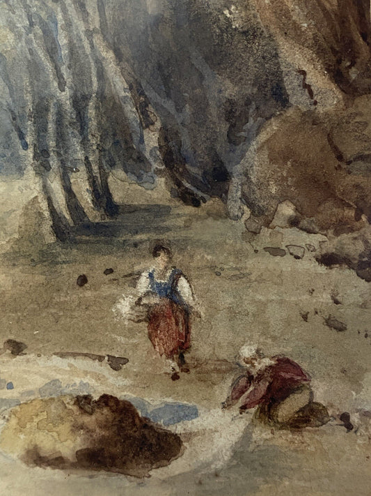 Authentic George Heriot 1827 Watercolour Painting Scottish Highlands Art Georgia