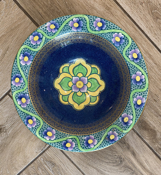 Art Deco Keeling & Co Ltd Losol Ware Bowl Circa 1920 Hand Painted Porcelain