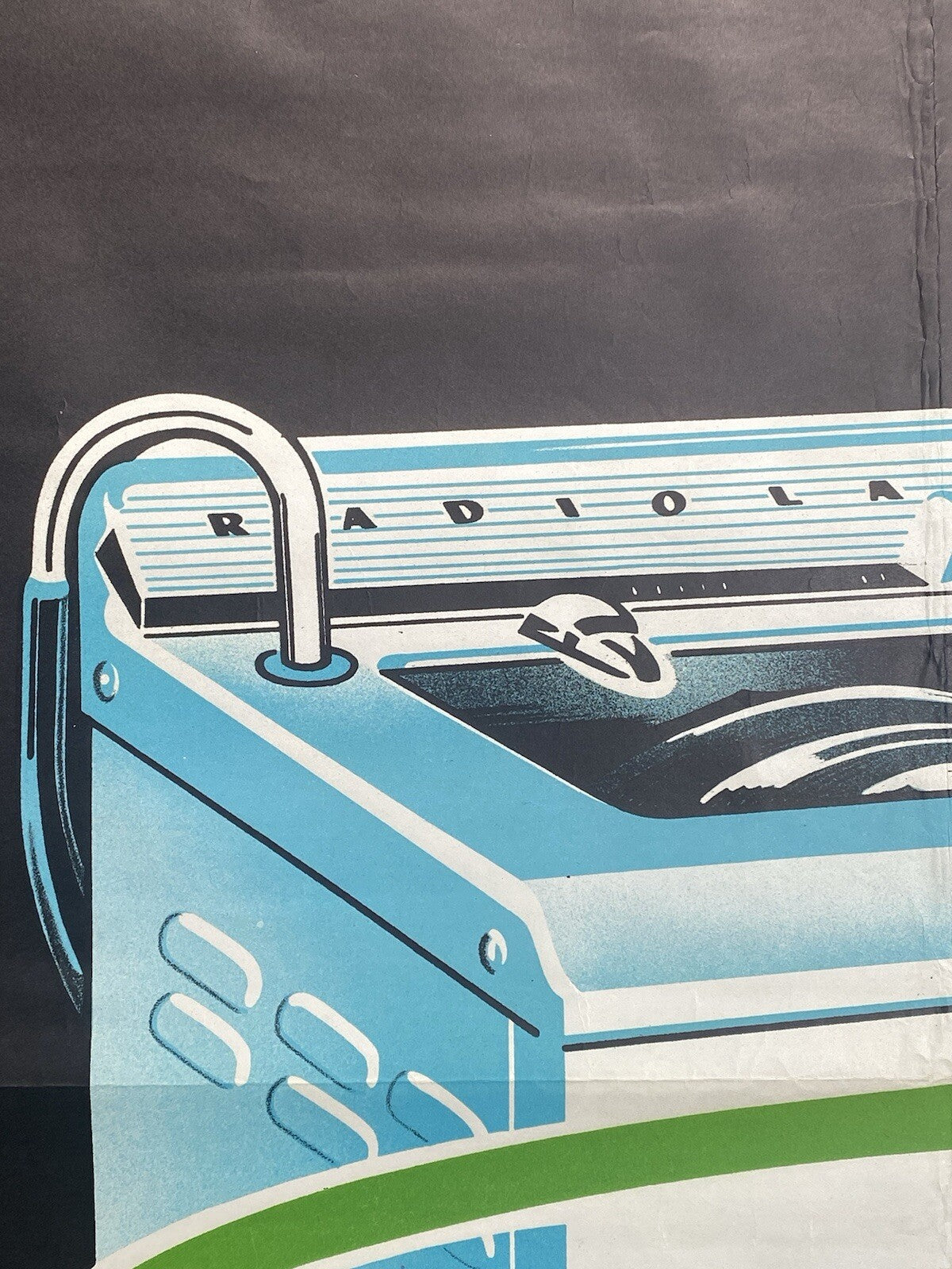Orig Vintage Radiola French MidCentury Rene Ravo Advertising Affiche Plakat