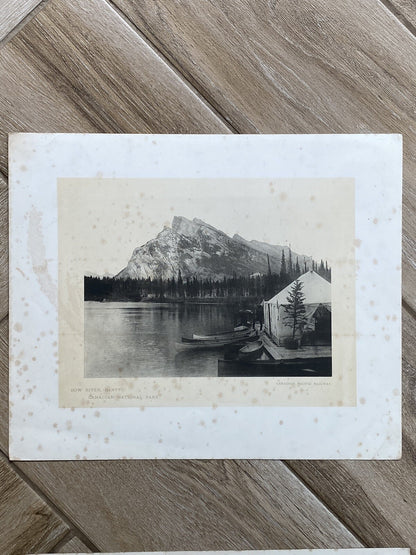Antique Glimpses Along Canadian Pacific Railway Mountain Banff Railwayana Skiing