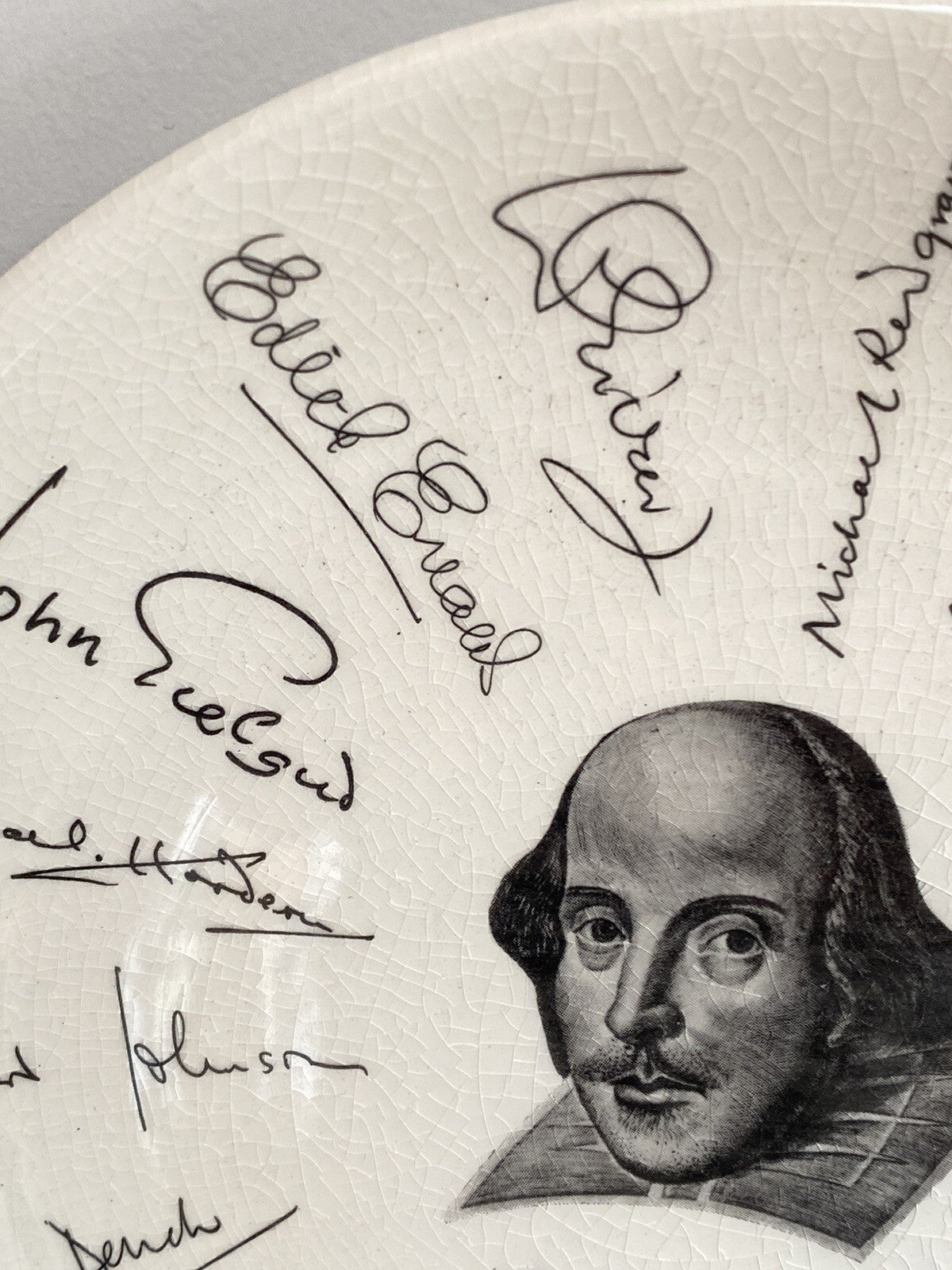 Vintage Shakespeare Exhibition Plate 1964 Holkham-Lidor W H Smith Playwright