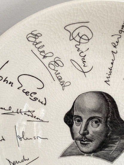 Vintage Shakespeare Exhibition Plate 1964 Holkham-Lidor W H Smith Playwright