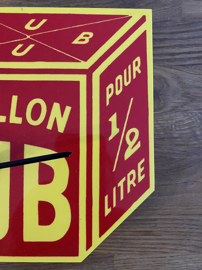 Original Vintage Kub Bouillon Stock Cubes Advertising Clock French