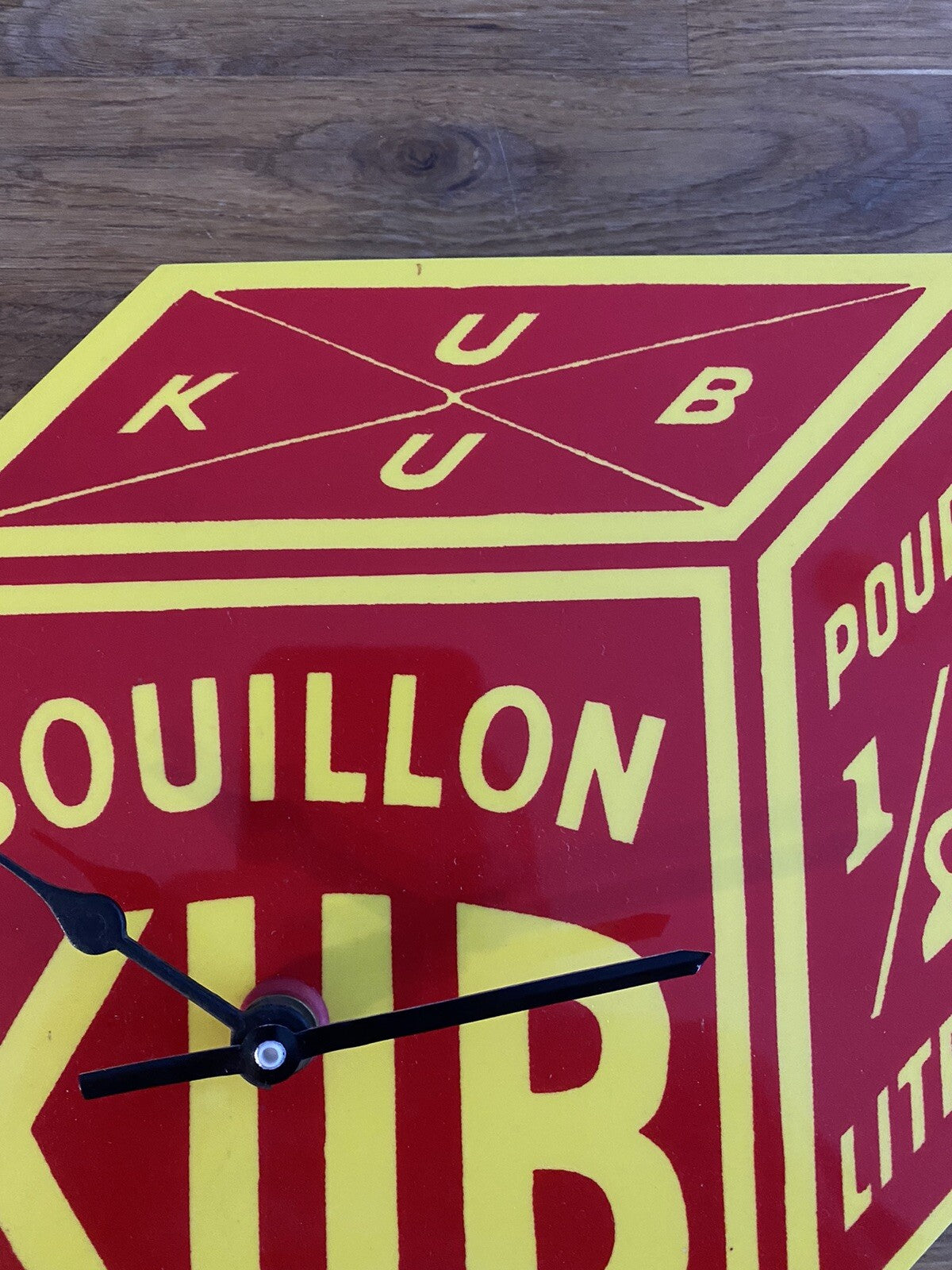 Original Vintage Kub Bouillon Stock Cubes Advertising Clock French