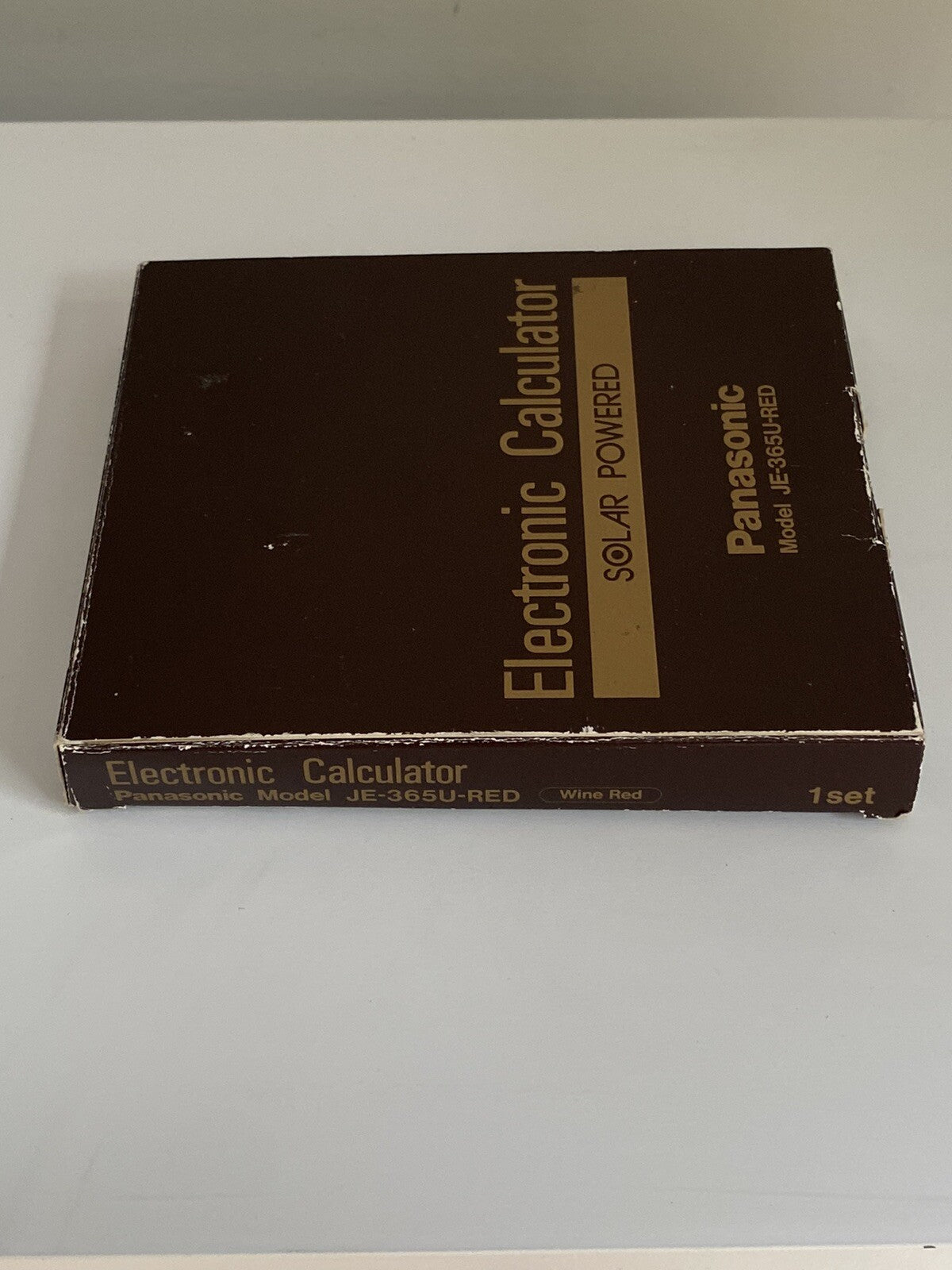 Vintage Panasonic  Calculator JE-365U-RED Compu Flex Solar Powered Japan
