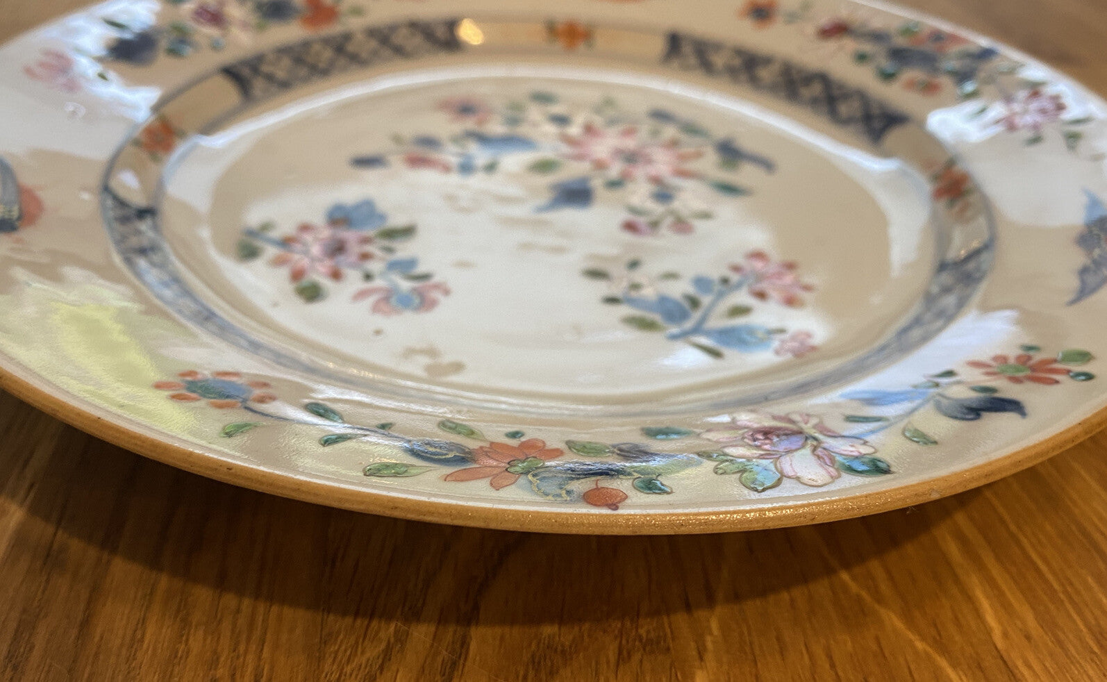 Chinese 18th Century Famille Rose Qianlong Dynasty Plate Porcelain Asian Qing
