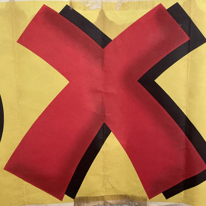 Original Rare Antique Vtg OXO Cube Advertising Poster Art Deco Sign Cookery Retr