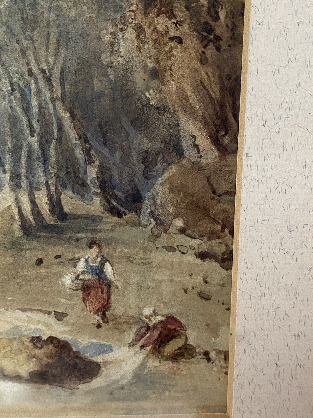 Authentic George Heriot 1827 Watercolour Painting Scottish Highlands Art Georgia