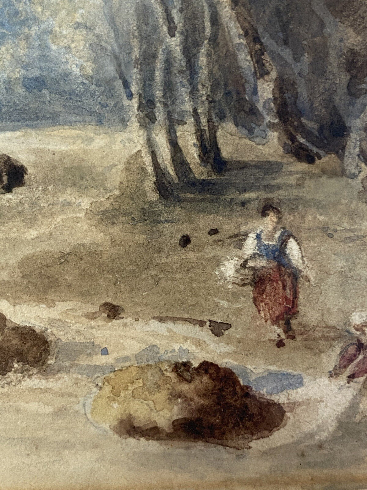 Authentic George Heriot 1827 Watercolour Painting Scottish Highlands Art Georgia