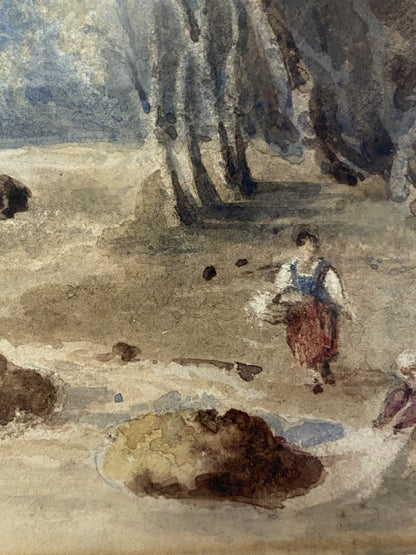 Authentic George Heriot 1827 Watercolour Painting Scottish Highlands Art Georgia