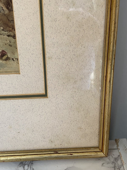 Authentic George Heriot 1827 Watercolour Painting Scottish Highlands Art Georgia
