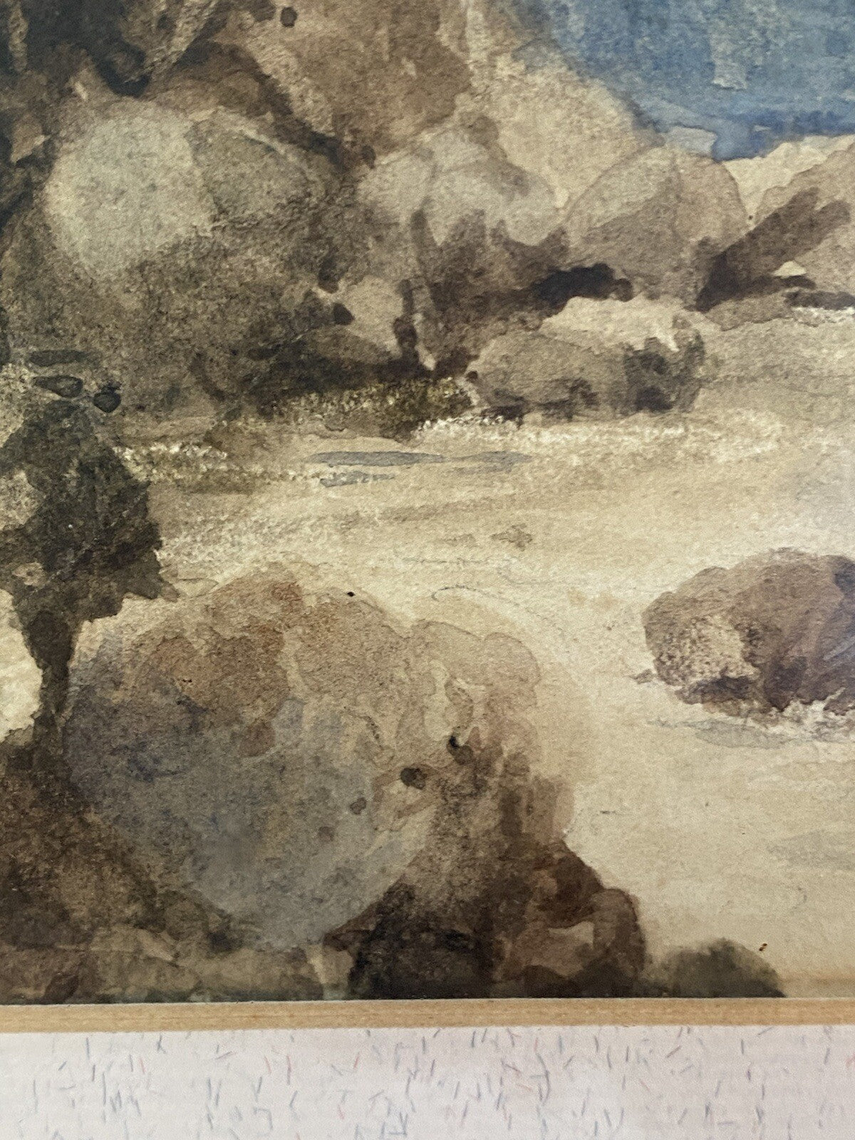 Authentic George Heriot 1827 Watercolour Painting Scottish Highlands Art Georgia