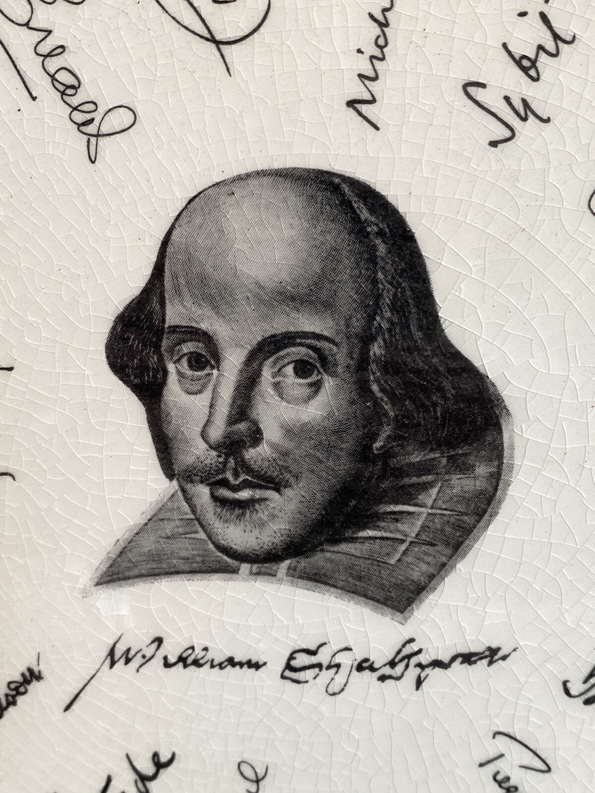 Vintage Shakespeare Exhibition Plate 1964 Holkham-Lidor W H Smith Playwright