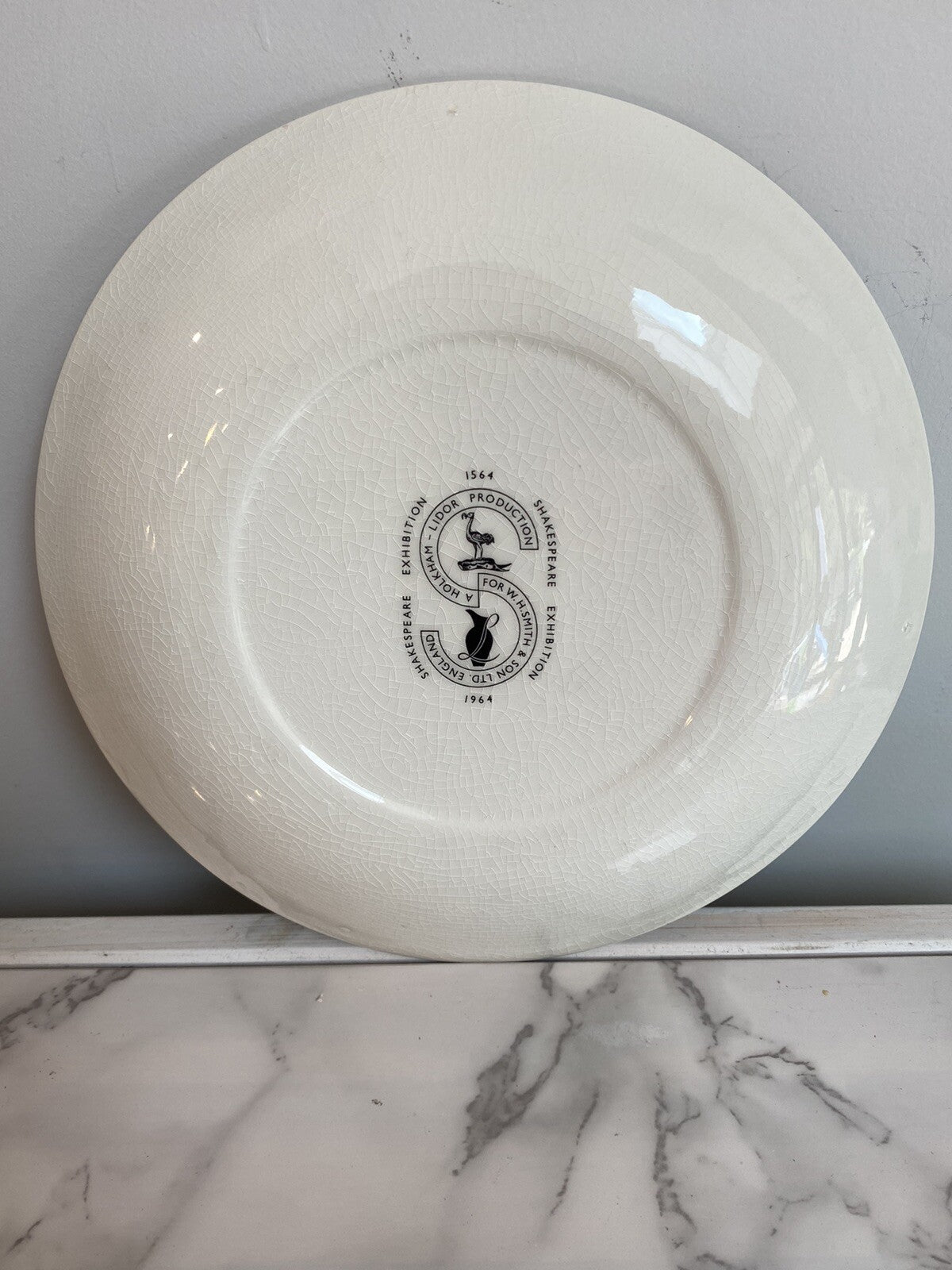 Vintage Shakespeare Exhibition Plate 1964 Holkham-Lidor W H Smith Playwright