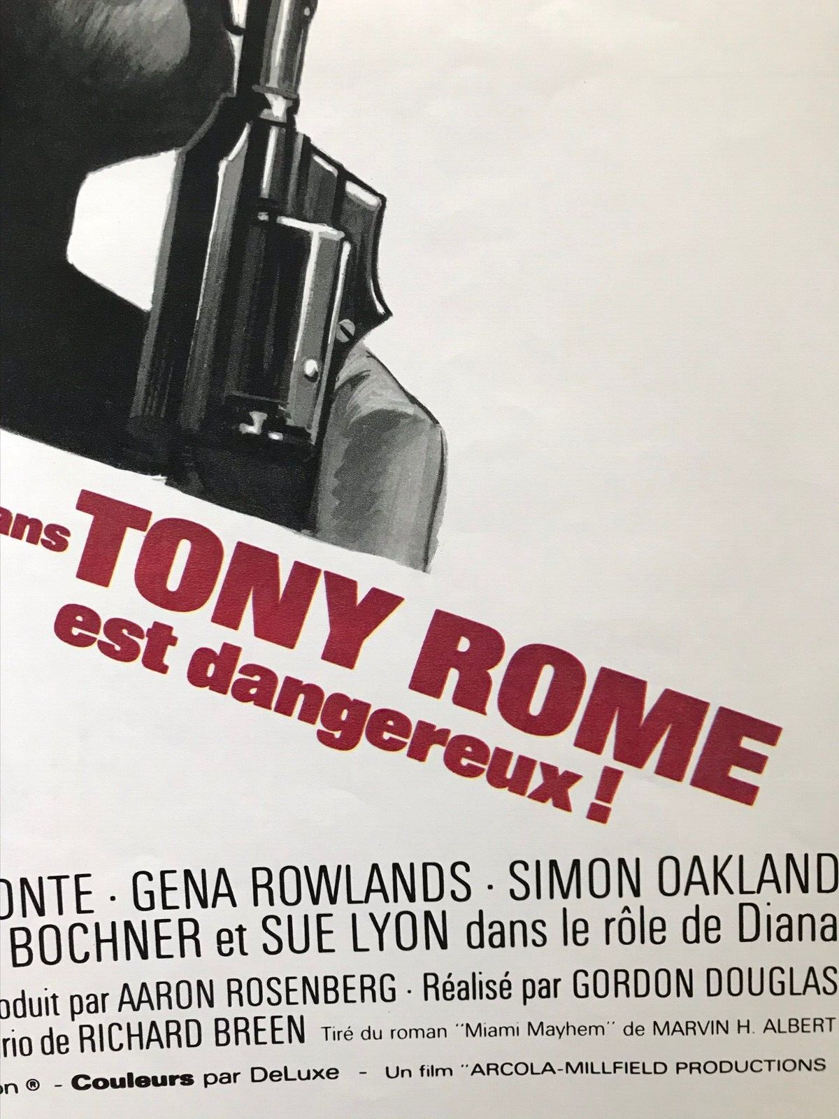 Orig Vintage Film Movie Poster Tony Rome Frank Sinatra Boris Grinsson French