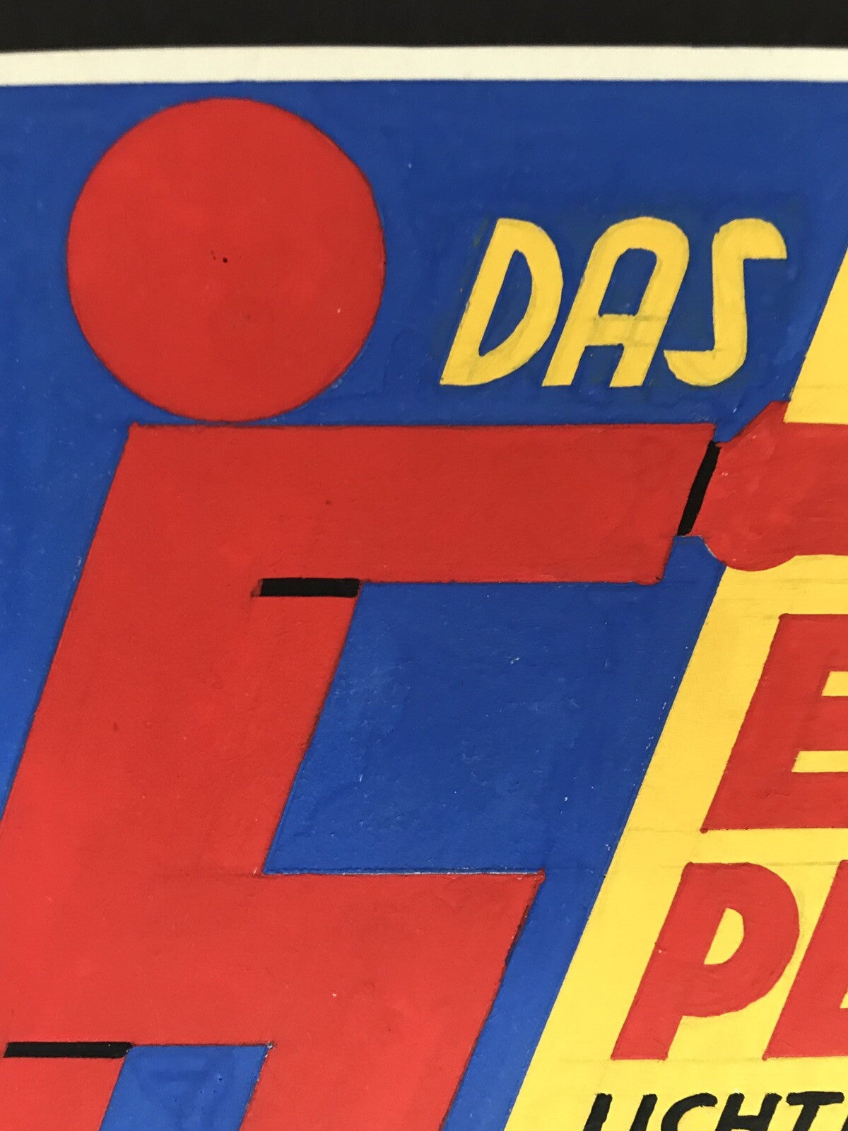 Original Vintage Hand Painted Poster Maquette Design Jungheim Art Deco German