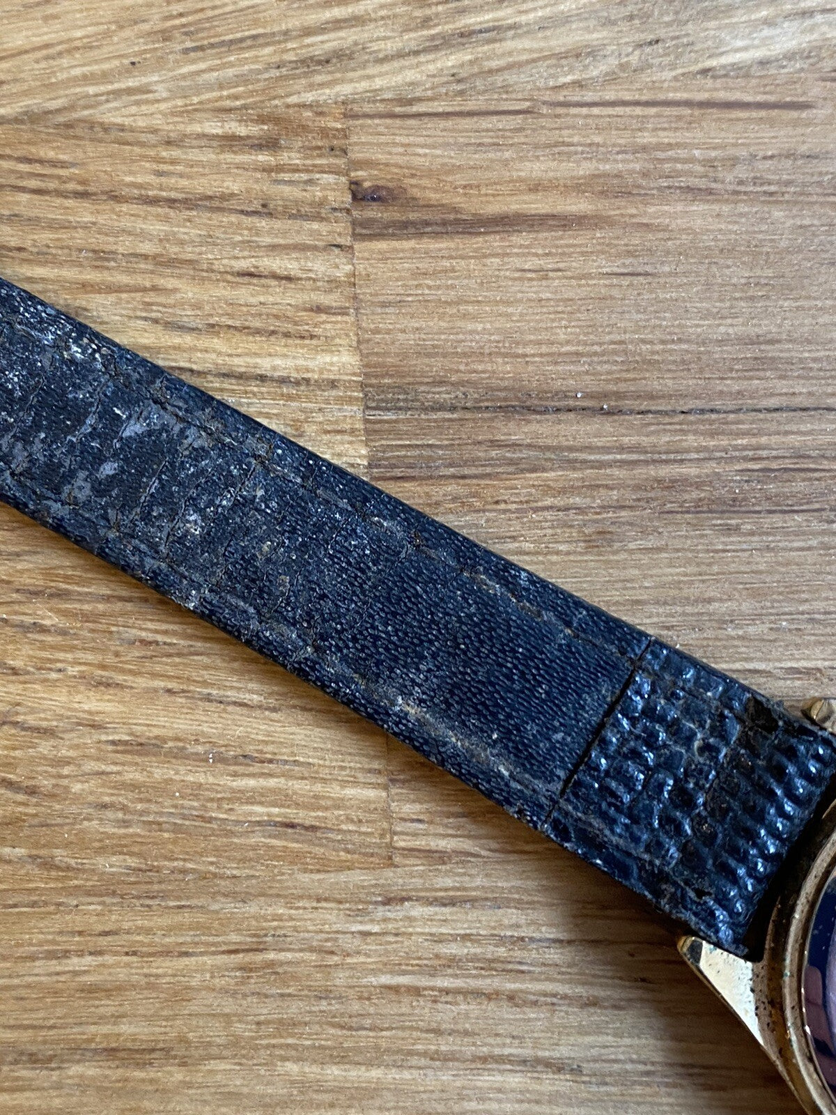 Vintage Sekonda Watch Water Resist Quartz 04270 Leather Strap Water Resistant