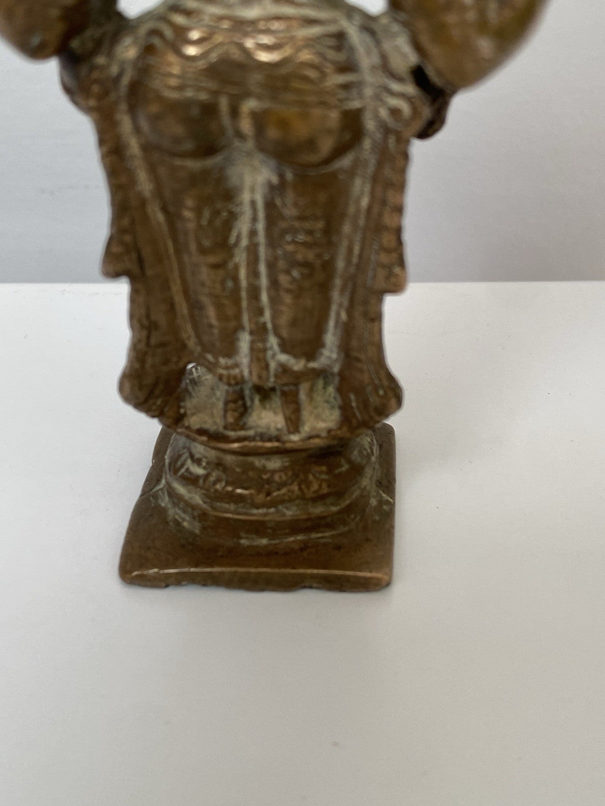 Antique Bronze Statue Vishnu Figure Sculpture 18th/ 19th Century Indian Hindu