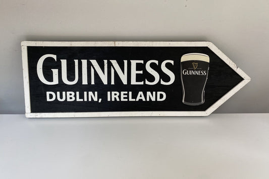 Original Official Guinness Wooden Sign Pint Ireland Irish Not Enamel Brewiana