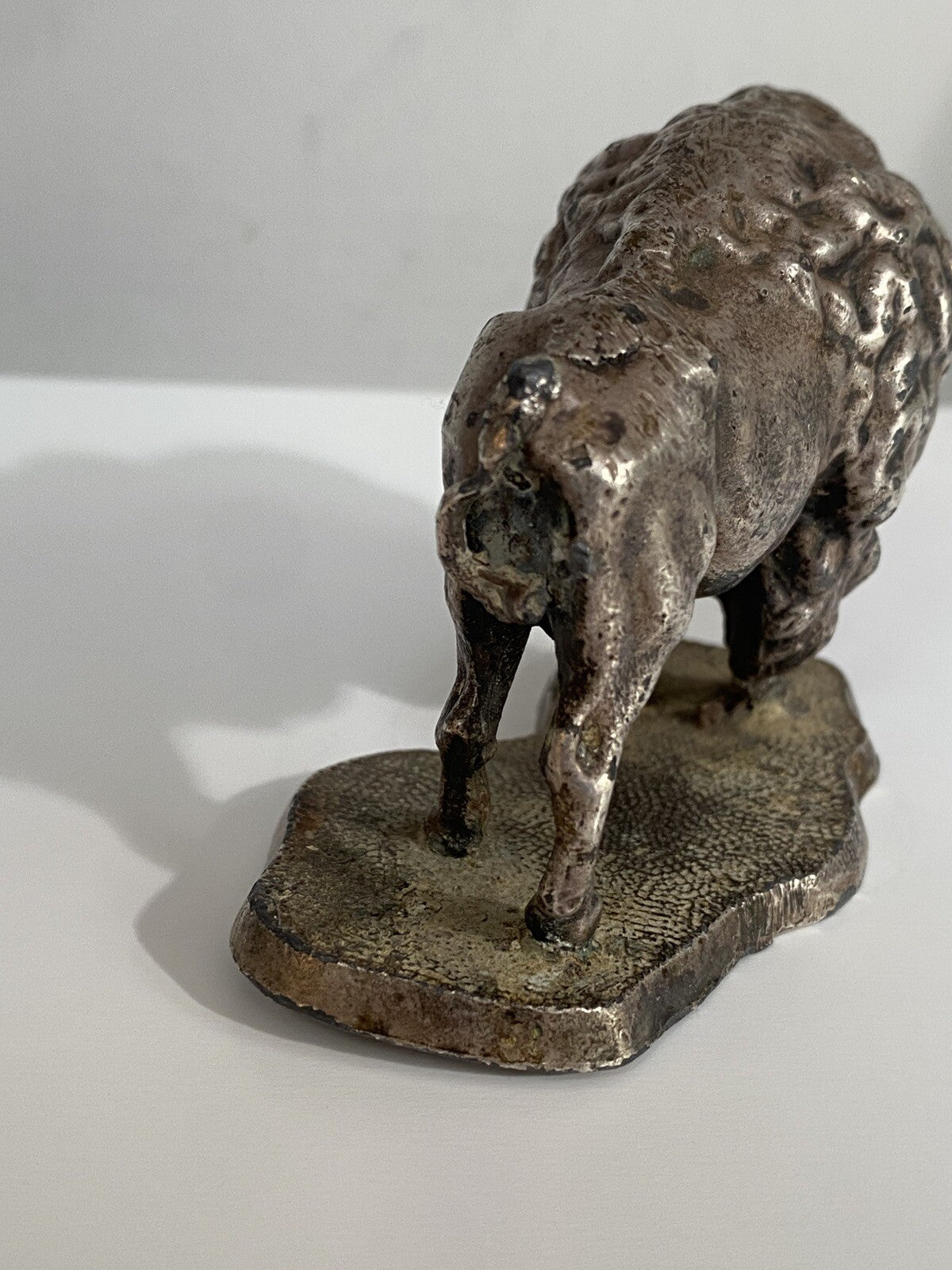 Rare Antique Buffalo Bison Car Hood Ornament Automobilia Bronze? Gas Petroliana