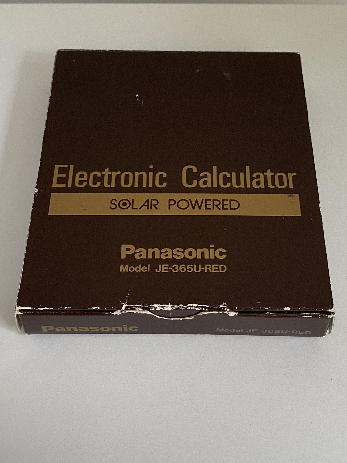 Vintage Panasonic  Calculator JE-365U-RED Compu Flex Solar Powered Japan