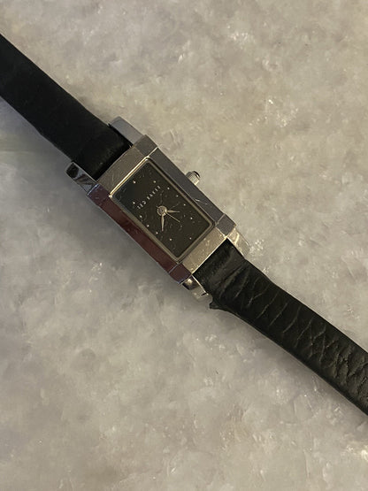 Rare Ted Baker Ladies Watch Crome Textured Dial Japan TB289BK Water Resistant