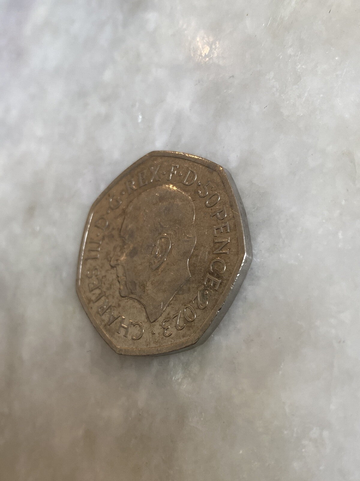 Rare 50p Coin 2023 Uncrowned King Charles III 111  Coronation Fifty Pence Coin