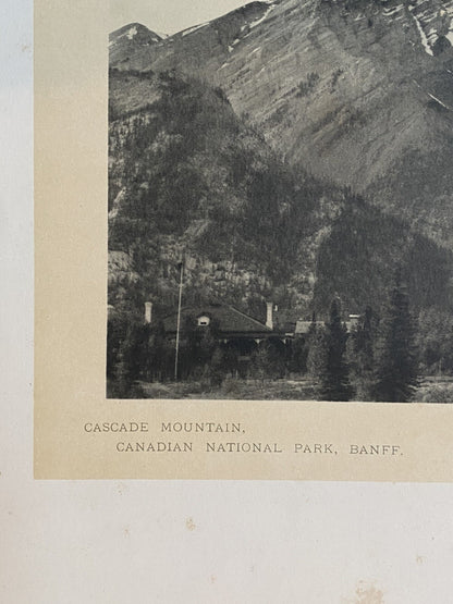 Antique Glimpses Along Canadian Pacific Railway Mountain Banff Railwayana Skiing