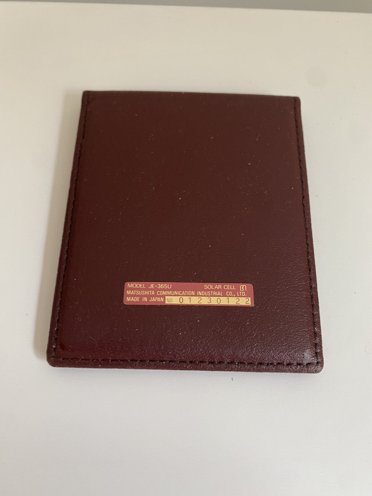 Vintage Panasonic  Calculator JE-365U-RED Compu Flex Solar Powered Japan