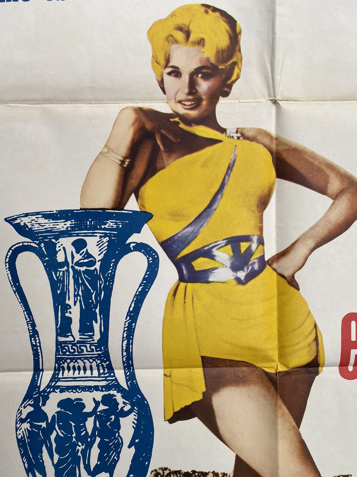 It Happened In Athens Jayne Mansfield One Sheet Film Poster 1962 Comedy Movie