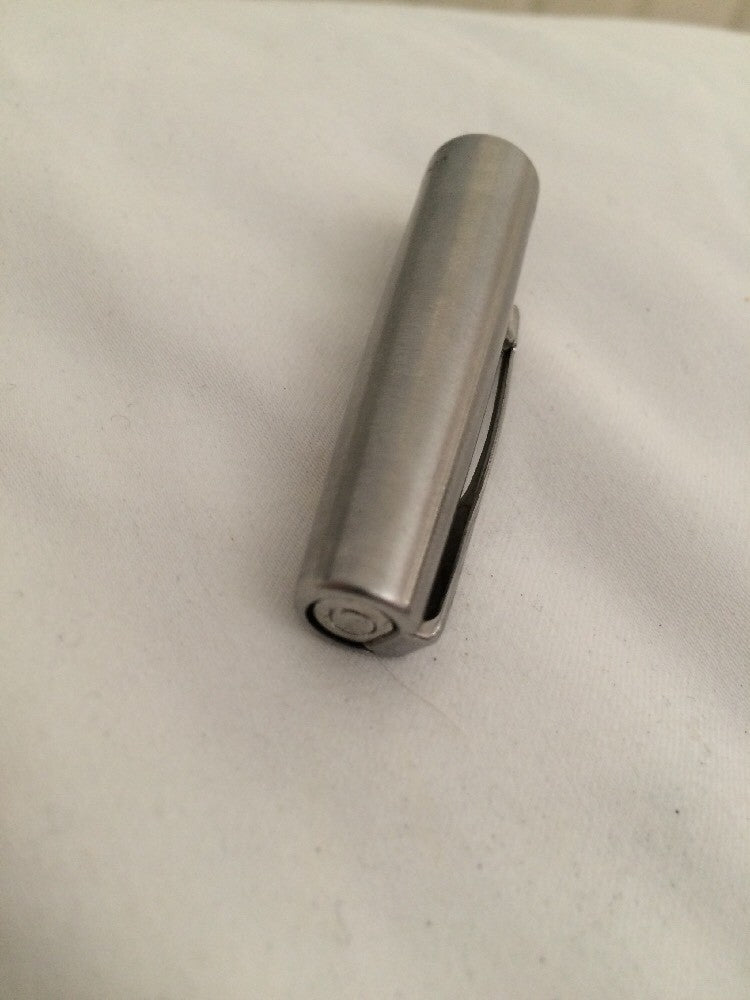 Vintage Parker Frontier Ball Point Pen Silver Chrome