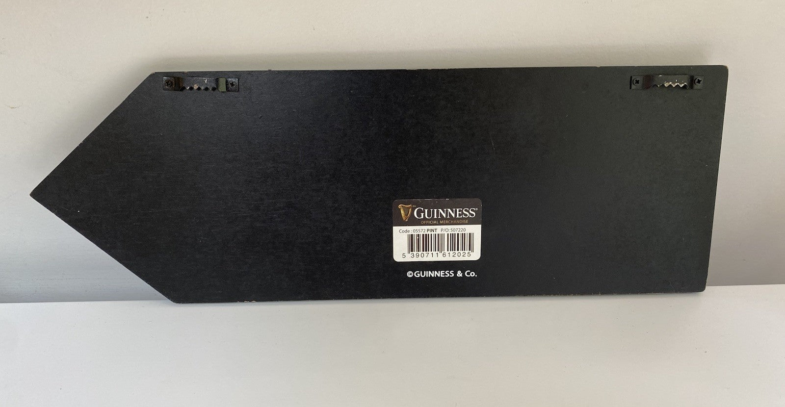 Original Official Guinness Wooden Sign Pint Ireland Irish Not Enamel Brewiana