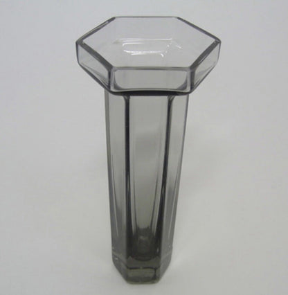 Original Wedgewood BRUTUS Hexagonal Vase Midnight Grey by Frank Thrower Vintage
