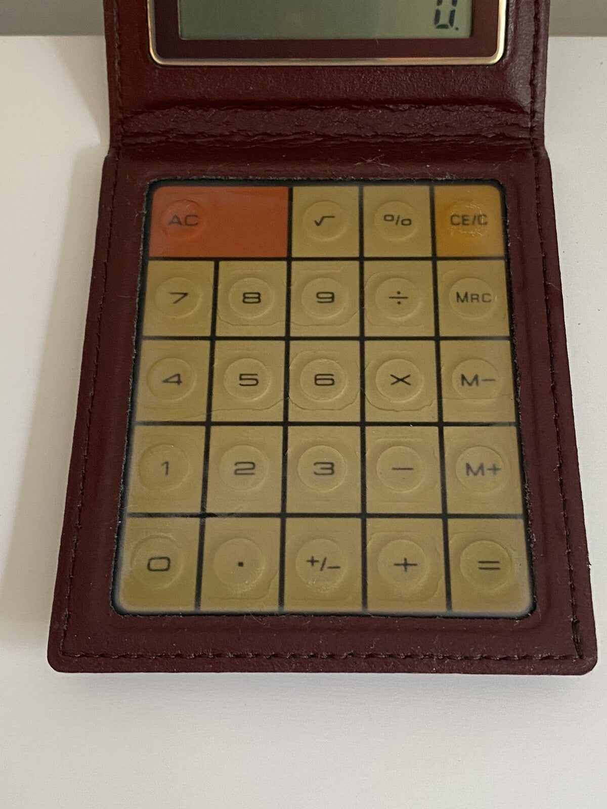 Vintage Panasonic  Calculator JE-365U-RED Compu Flex Solar Powered Japan