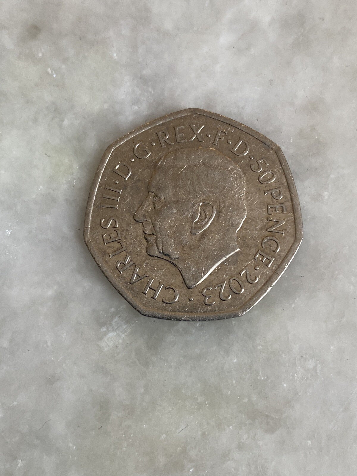 Rare 50p Coin 2023 Uncrowned King Charles III 111  Coronation Fifty Pence Coin