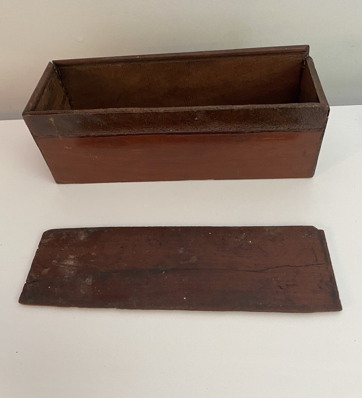 Antique Vintage 28 Bone & Ebony Dominos with Brass Pins Full Set In Box 19th C