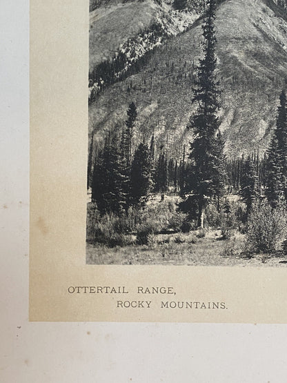 Antique Glimpses Along Canadian Pacific Railway Mountain Banff Railwayana Skiing