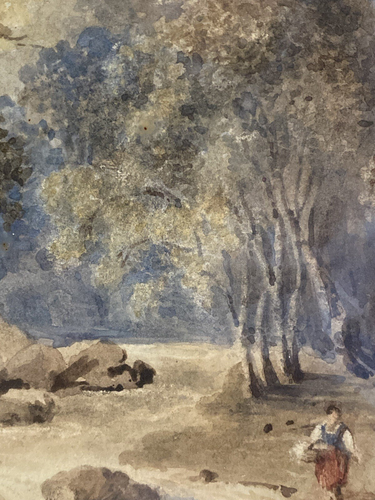 Authentic George Heriot 1827 Watercolour Painting Scottish Highlands Art Georgia