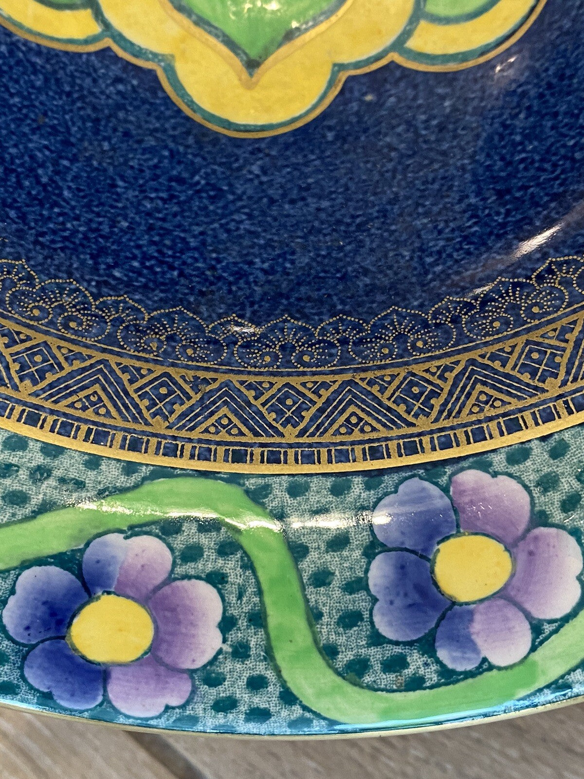 Art Deco Keeling & Co Ltd Losol Ware Bowl Circa 1920 Hand Painted Porcelain