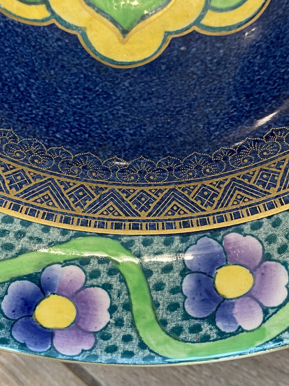 Art Deco Keeling & Co Ltd Losol Ware Bowl Circa 1920 Hand Painted Porcelain