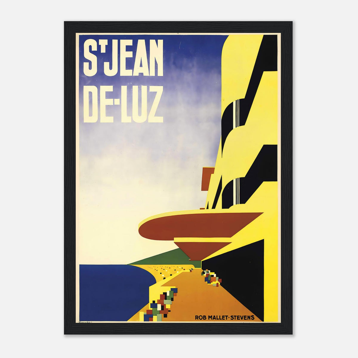 Robert Mallet-Stevens St. Jean-de-Luz - Modernist French Art Deco Travel Poster Print